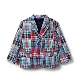Janie and Jack SALE Plaid Patchwork Blazer