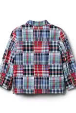 Janie and Jack Plaid Patchwork Blazer
