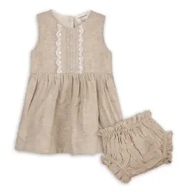 Viverano Bianca Dress + Bloomers Natural Linen