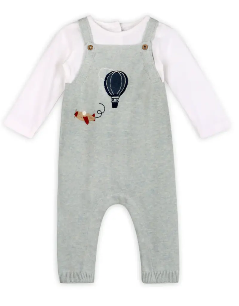 Viverano Hot Air Balloon Sweater Overall Set Blue