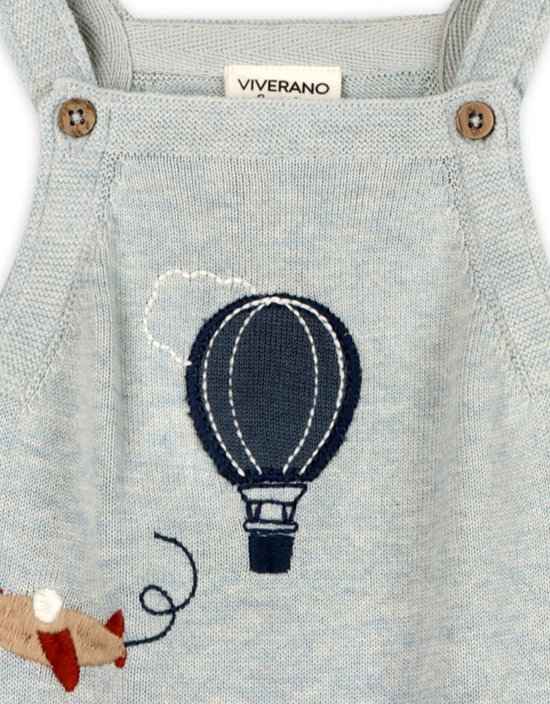 Viverano Hot Air Balloon Sweater Overall Set Blue