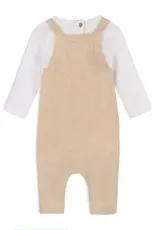 Viverano Farm Embroidered Overall Set Oat