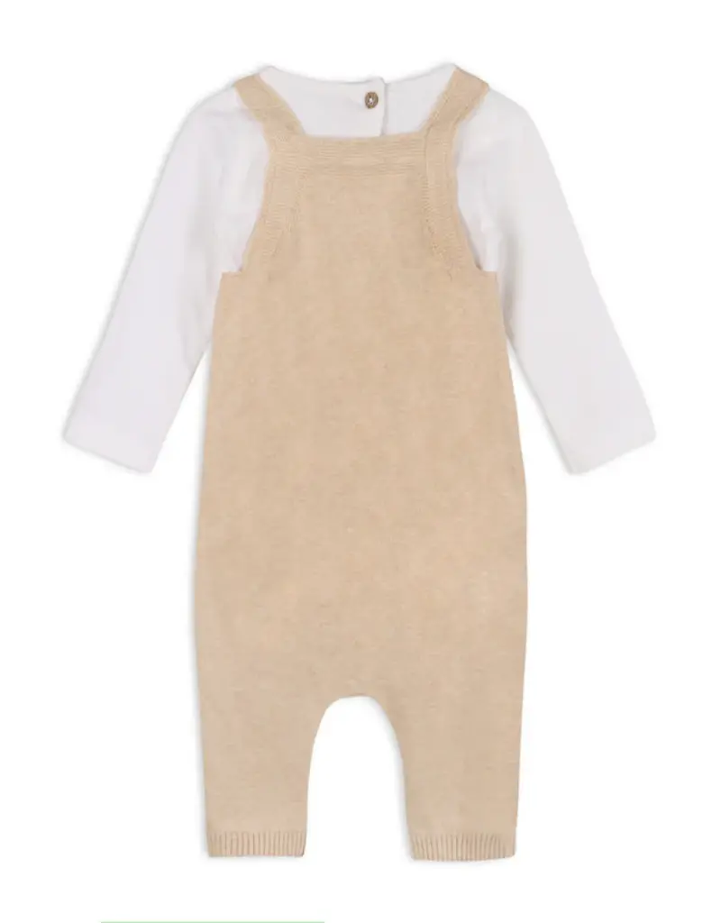 Viverano Farm Embroidered Overall Set Oat