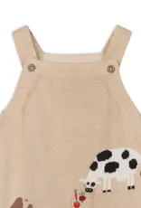 Viverano Farm Embroidered Overall Set Oat