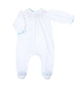 Magnolia Baby Adele Classics Bishop Footie Turquoise