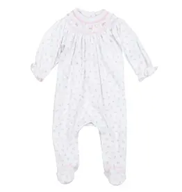 Magnolia Baby Juliettes Classics Bishop Printed Footie  Pink