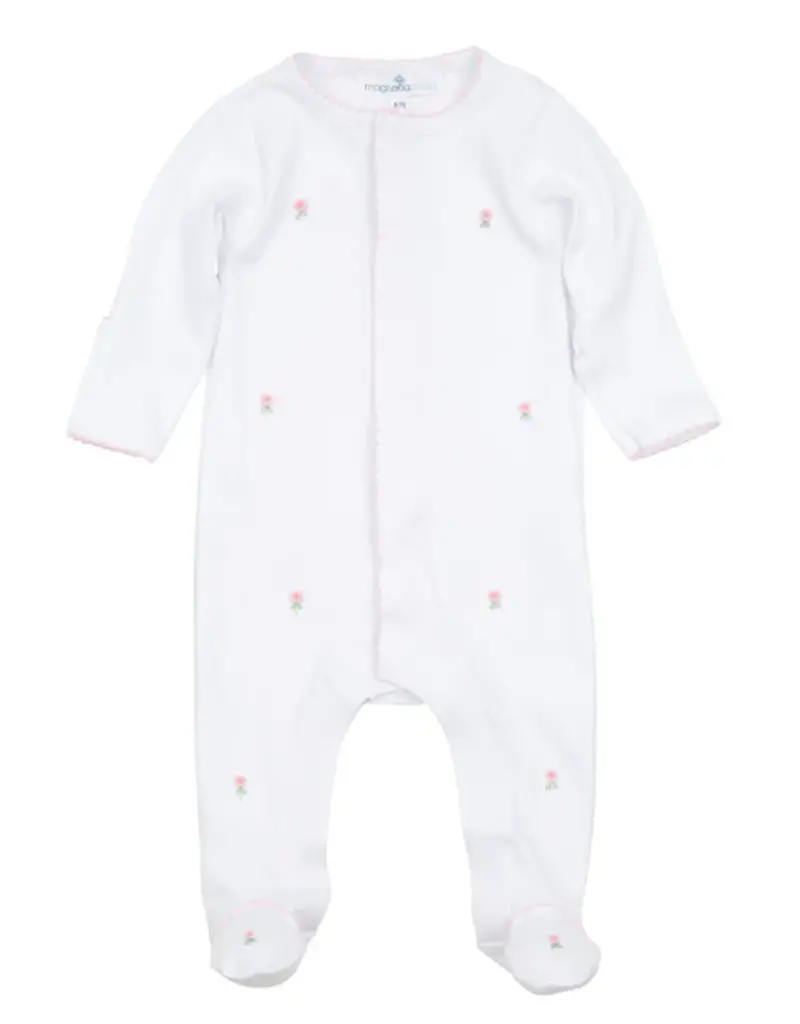 Magnolia Baby Juliettes Classics Scattered Footie Pink