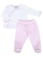 Magnolia Baby New Beginnings Kimono Footed Pant Set Pink