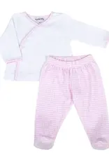 Magnolia Baby New Beginnings Kimono Footed Pant Set Pink