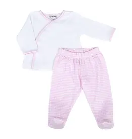 Magnolia Baby New Beginnings Kimono Footed Pant Set Pink
