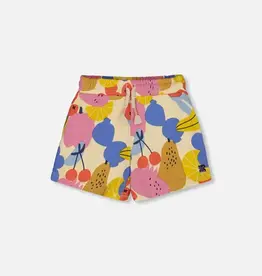 Deux par Deux French Terry Short Fruits Print