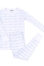 Magnolia Baby Big Brother Printed Long Pajamas Lt Blue