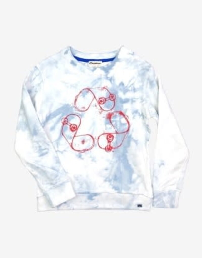 Appaman Highland Sweatshirt Sky Tie Dye