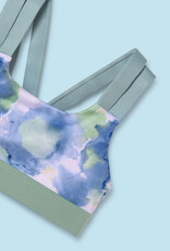 Mayoral Mint Watercolor Sports Bra