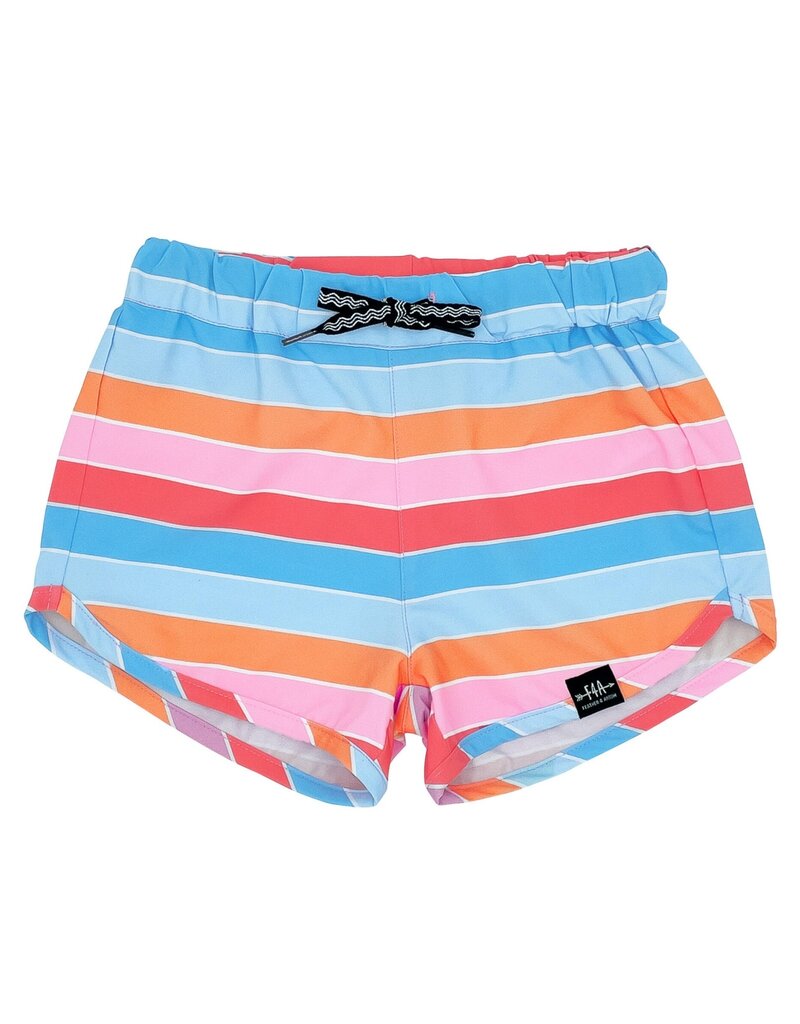 Feather 4 Arrow RETRO RAINBOW SURF SHORT