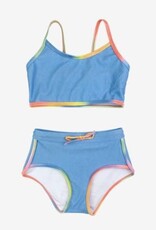 Appaman Stella Swim Short Set Digital Denim