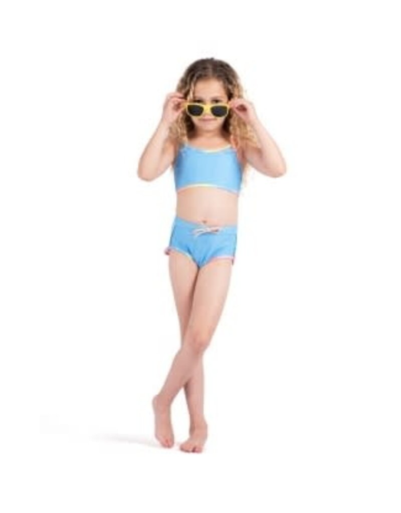 Appaman Stella Swim Short Set Digital Denim
