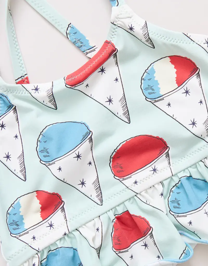 Pink Chicken joy tankini snow cones