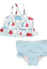 Pink Chicken baby girls joy tankini snow cones