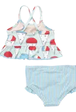 Pink Chicken baby girls joy tankini snow cones
