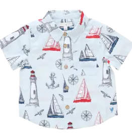 Pink Chicken jack shirt nautical adventure