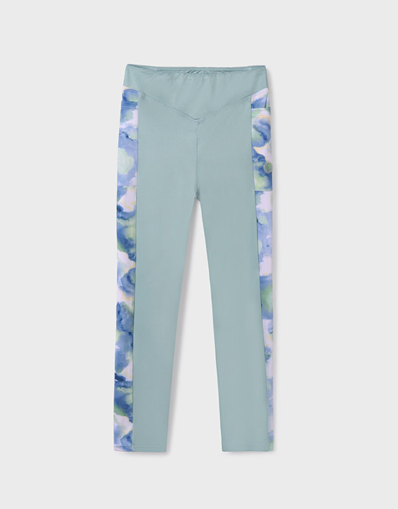 Mayoral Mint Watercolor Leggings