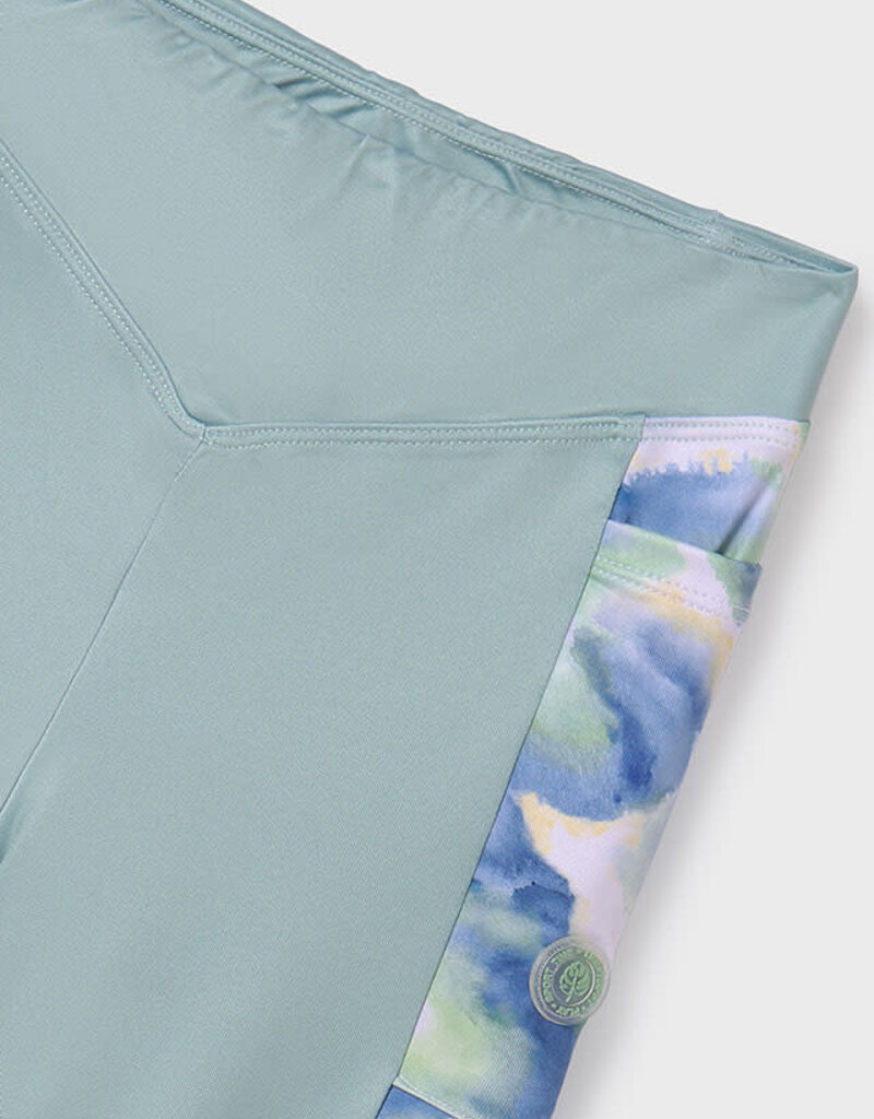 Mayoral Mint Watercolor Leggings