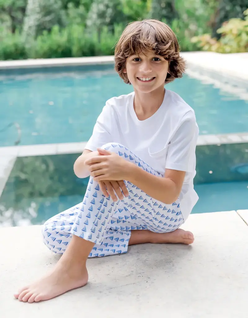 Lila + Hayes BECKETT HANGOUT PANT SAILING AWAY