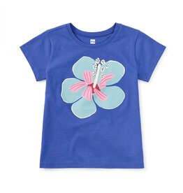 Tea Collection Bold Hibiscus Graphic Tee Majorelle Blue