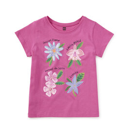 Tea Collection Orchid Discovery Graphic Tee Carousel Pink