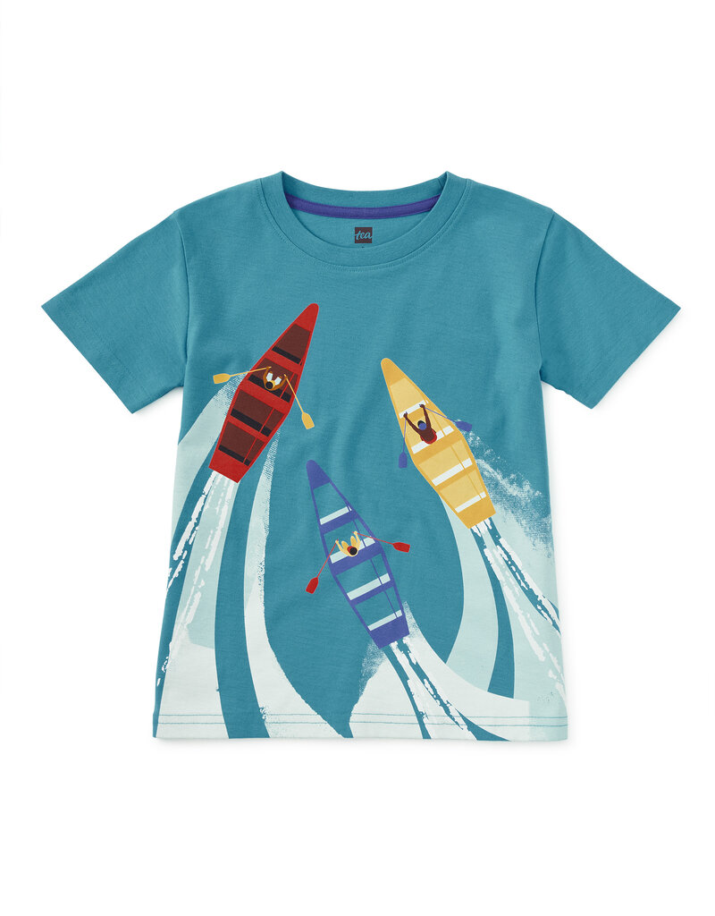 Tea Collection COSTA VERDE KAYAKERS GRAPHIC TEE BONDI BLUE