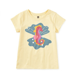 Tea Collection Seahorse and Pearls Graphic Tee