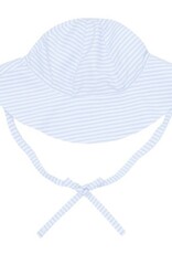 Minnow powder blue stripe sun hat