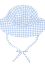 Minnow oasis blue gingham sun hat