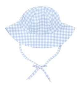 Minnow oasis blue gingham sun hat