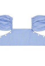 Minnow blue micro gingham puddle jumper