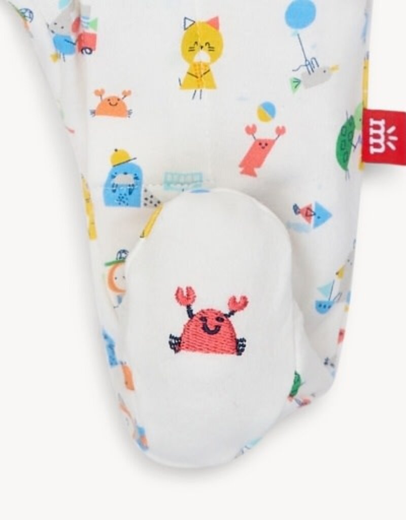 Magnetic Me SEASIDE SAND SQUAD ORG COTTON FOOTIE
