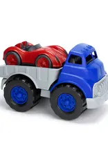 Green Toys Flatbed Truck w/Red Race Car