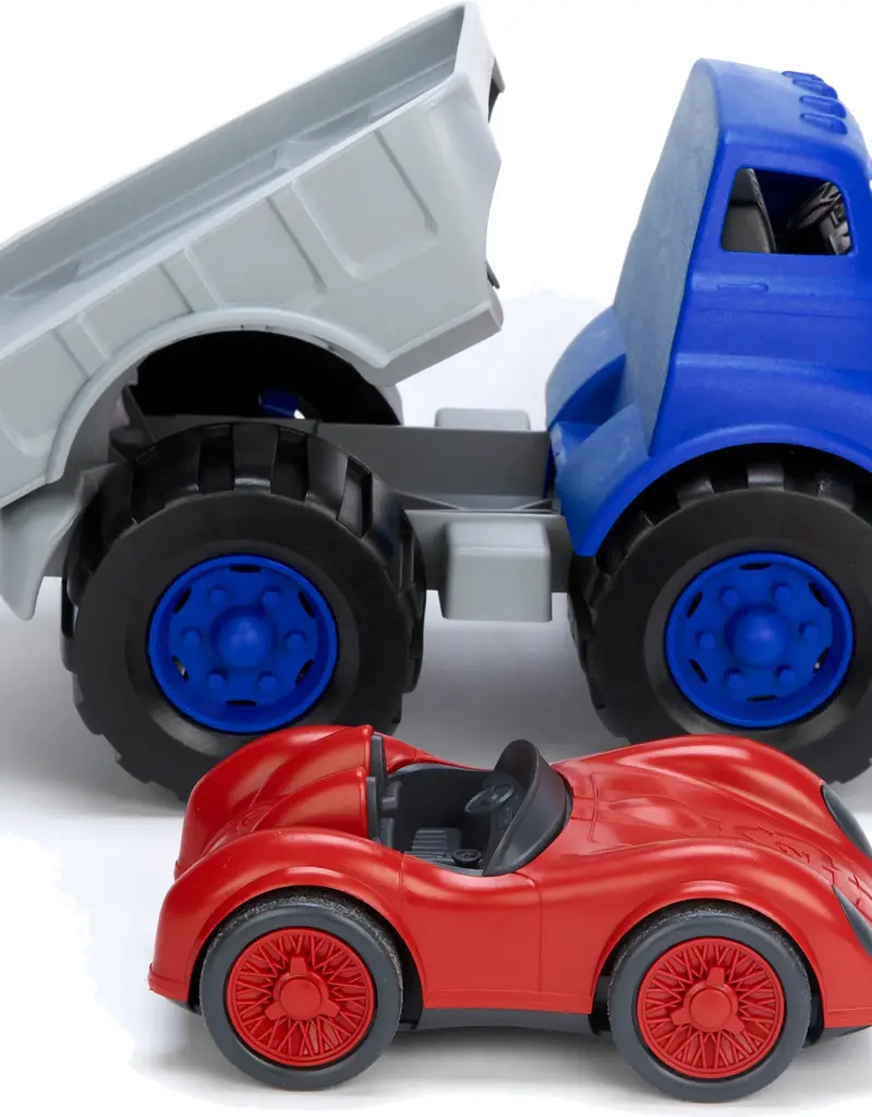 Green Toys Flatbed Truck w/Red Race Car
