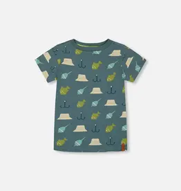 Deux par Deux Organic Jersey Tee Going Fishing