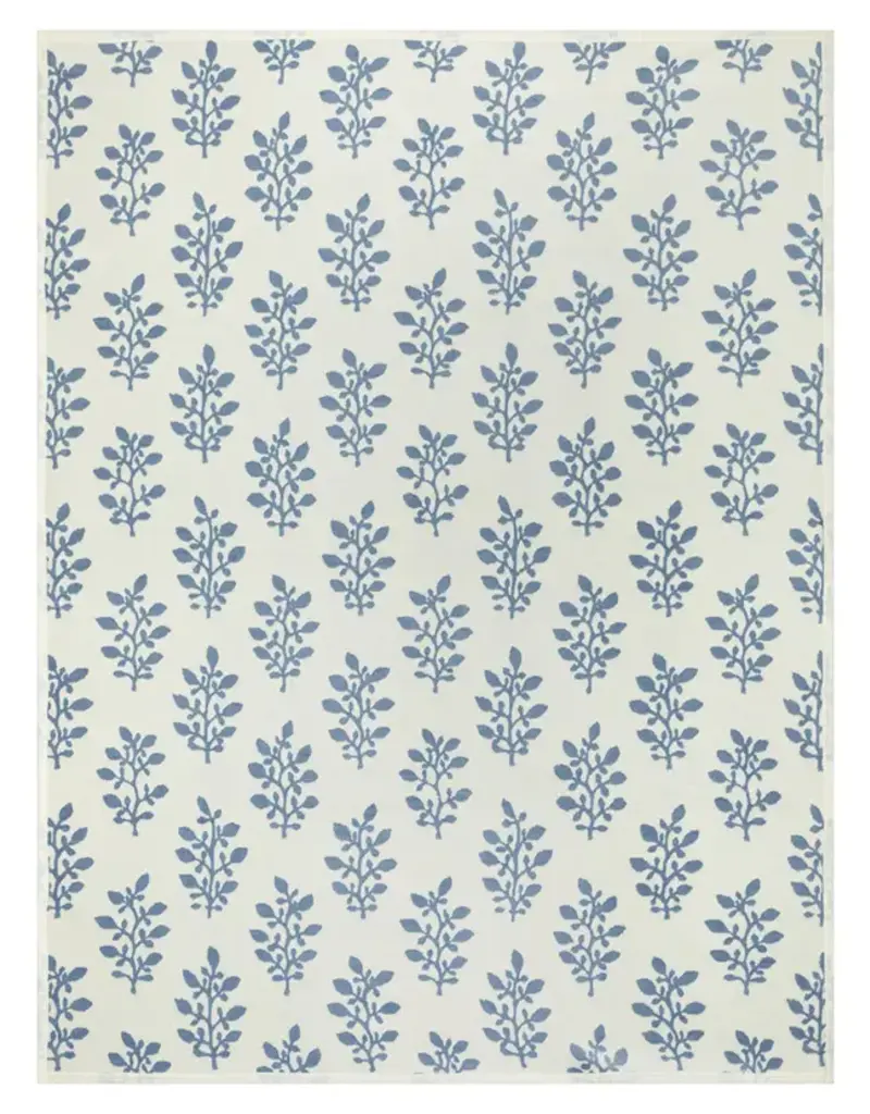 ChappyWrap Garden Gate Blue Blanket