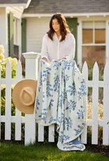 ChappyWrap Garden Gate Blue Blanket