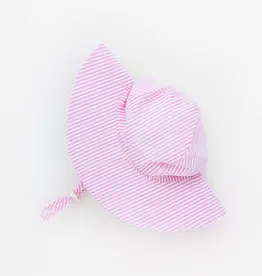 Pink Seersucker Sunhat