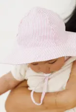Pink Seersucker Sunhat