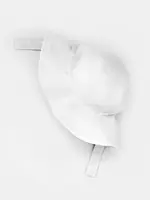 White Seersucker Sunhat