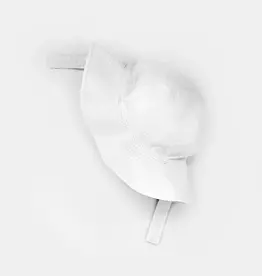 White Seersucker Sunhat