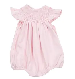 Magnolia Baby Amelias Classics Solid Pink Bishop Flutters Bubble
