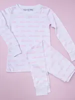 Magnolia Baby Little Sister Printed Long Pajamas Pink