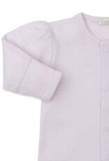 Kissy Kissy Playful Pups Hand Emb Footie Pink Stripe
