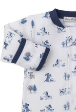 Kissy Kissy Puppy Park Fun Blue Footie w/Zip